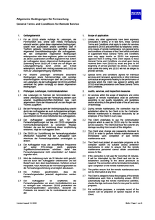 General Terms and Conditions for Remote Service öğesinin ön izleme görüntüsü