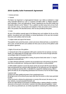 ZEISS Quality Suite Framework Agreement öğesinin ön izleme görüntüsü