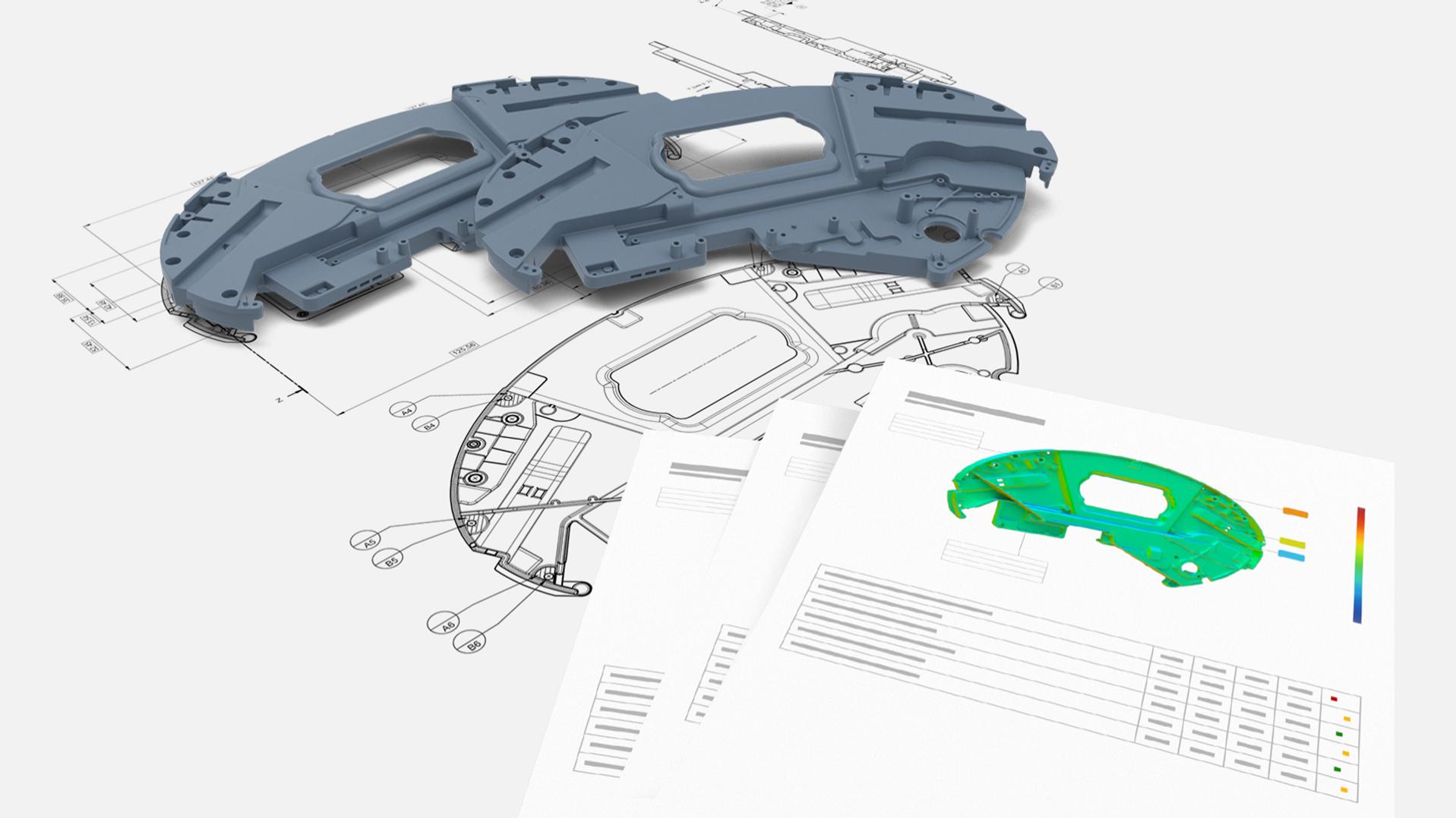 ZEISS INSPECT Optical 3D ile 2D çizimlerden rapor görselleştirmeye