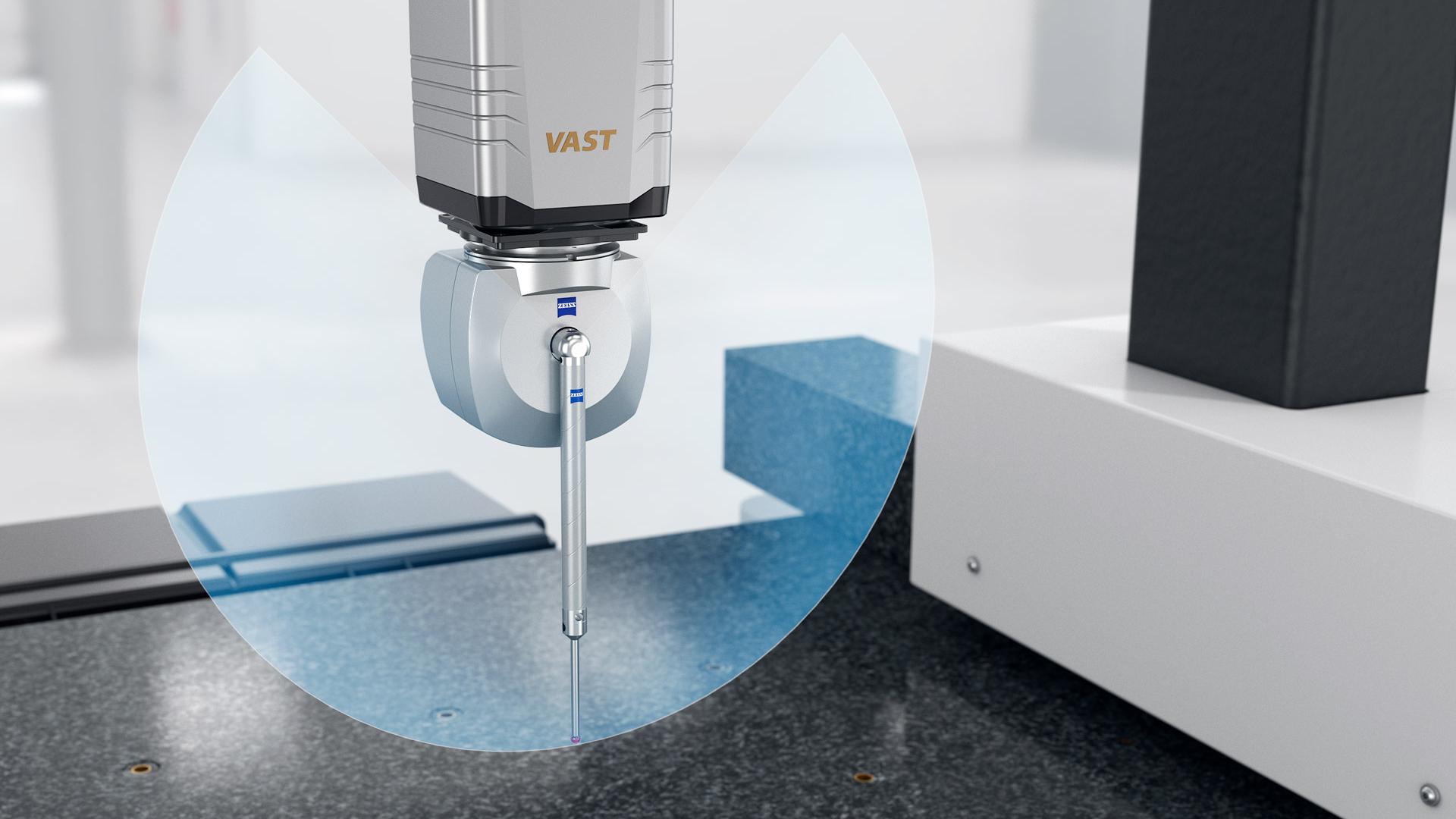 Yüksek hassasiyetli ZEISS VAST gold sensörü ile kombinasyonu sayesinde, açılı stylus stabilitesi yüksek hassasiyet sağlar.