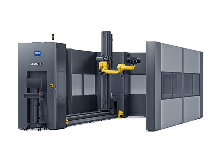 Bu optik 3D ölçüm makinesinde, yüksek hızlı sensör maksimum 6000 x 1250 mm boyutundaki yan paneller gibi özellikle büyük ve ağır parçaları yakalar.