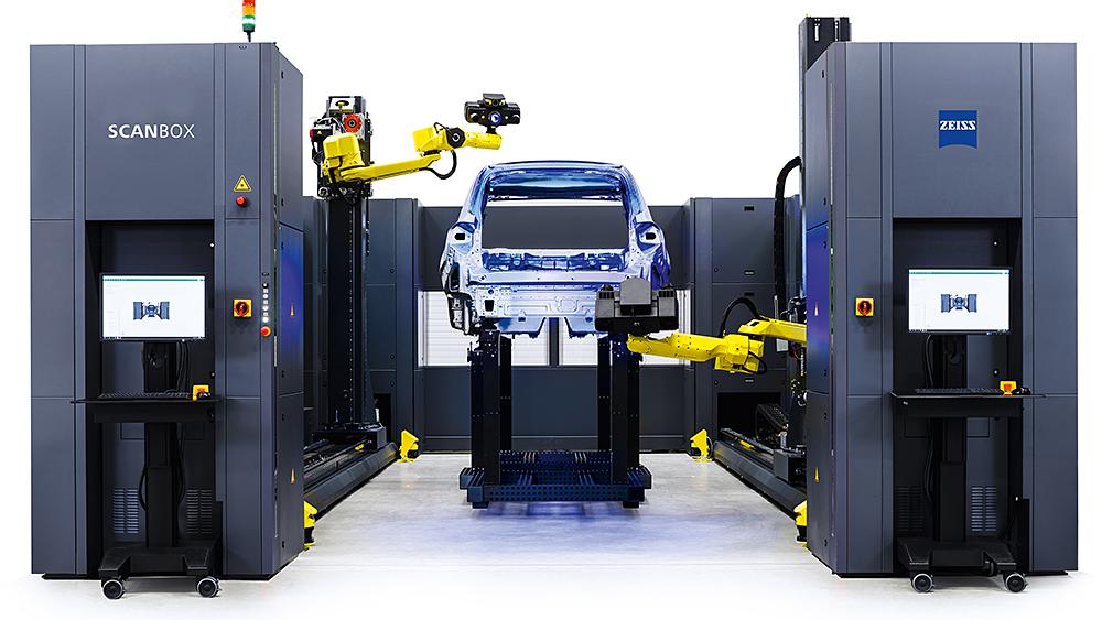 ATOS ScanBox Series 8: İkili robot modu | Araç karoseri ölçüm