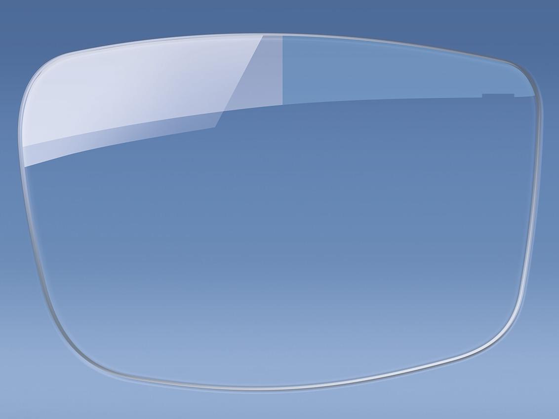 Yansıma önleyici kaplamalı ve kaplamasız bir gözlük camının çizimi 