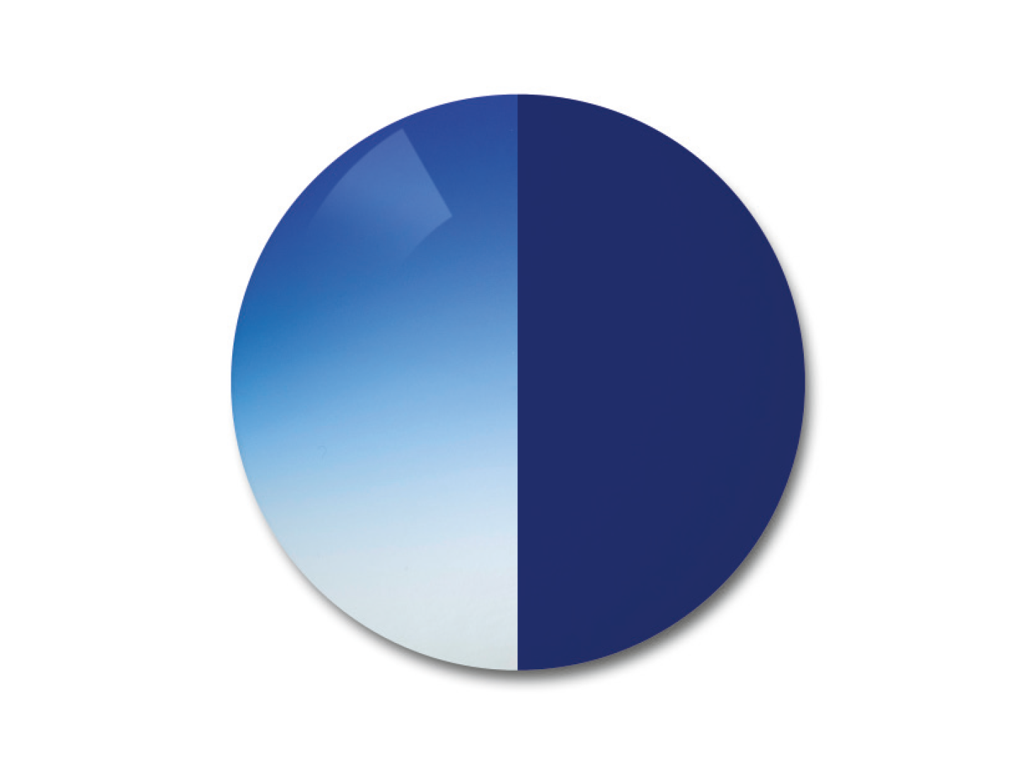 Gradyan mavi renk seçeneğinde ZEISS AdaptiveSun Fotokromik Gözlük Camının resmi 