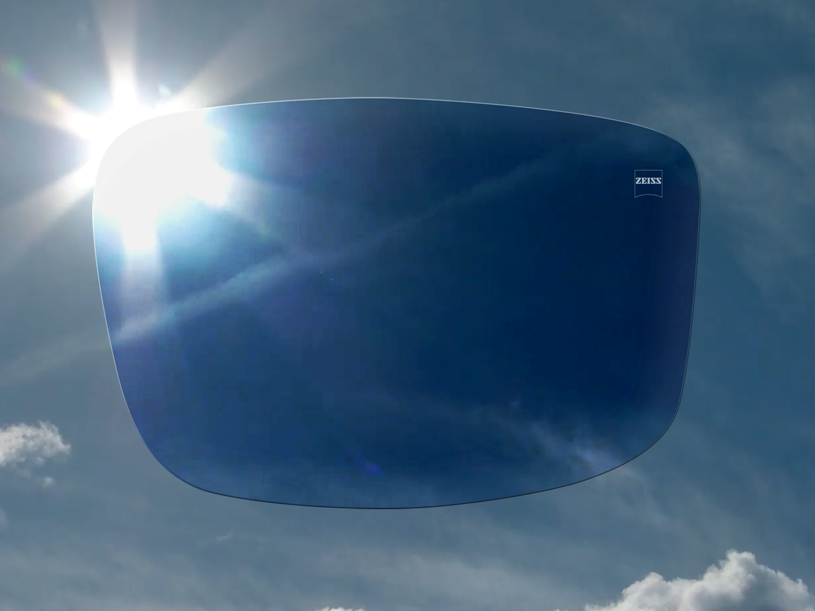 ZEISS PhotoFusion Gözlük Camlarının berraklıktan koyulaşmayı gösteren resim 