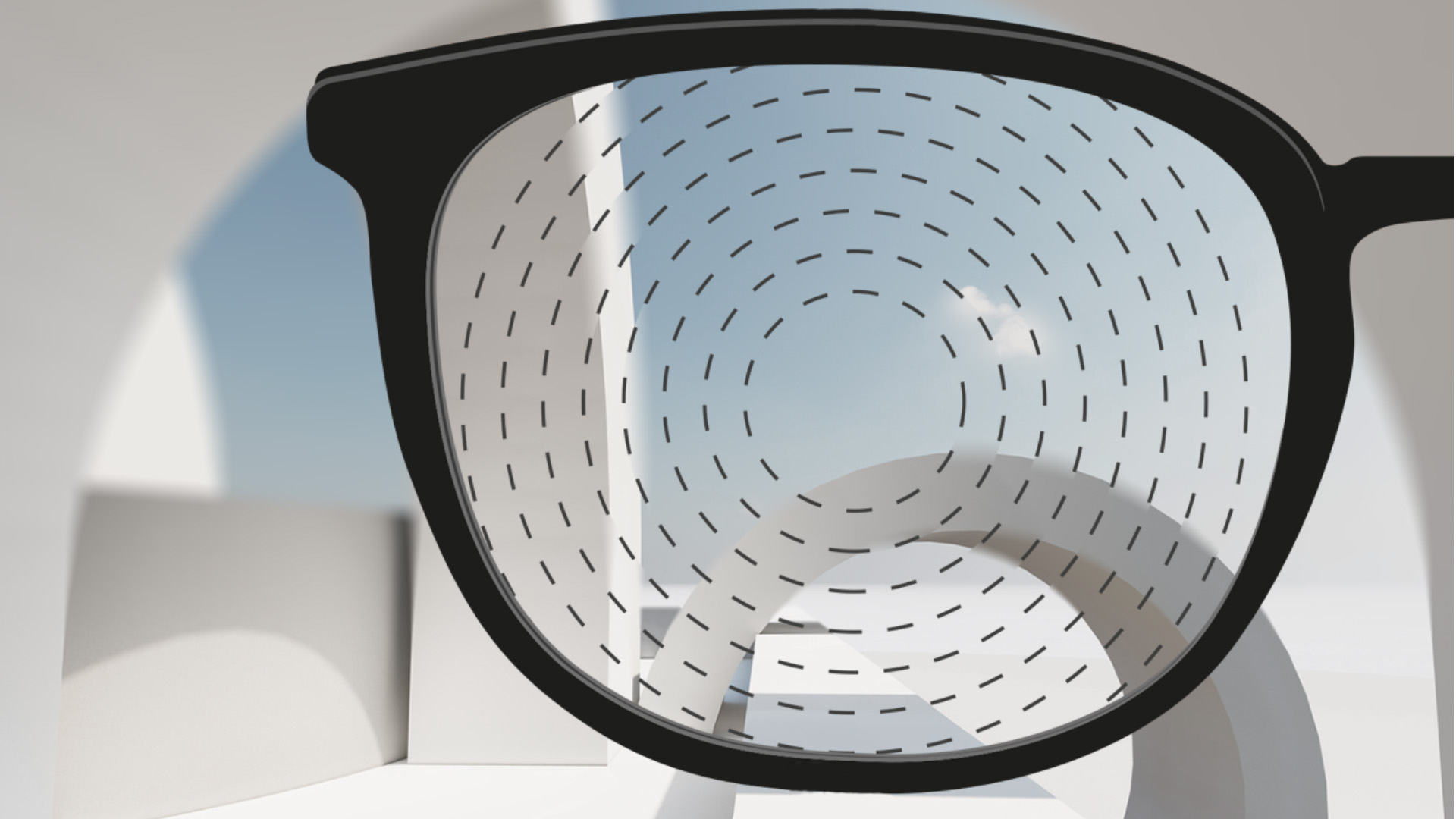ZEISS'ın miyop yönetimi için ürettiği lenslerle çekilmiş bir bakış açısı görüntüsü.