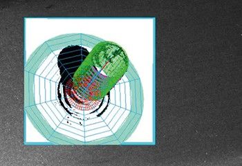 After the selection of the feature to be measured in the 2D image, the system generates the 3D point cloud, and the measuring result is immediately visualized.